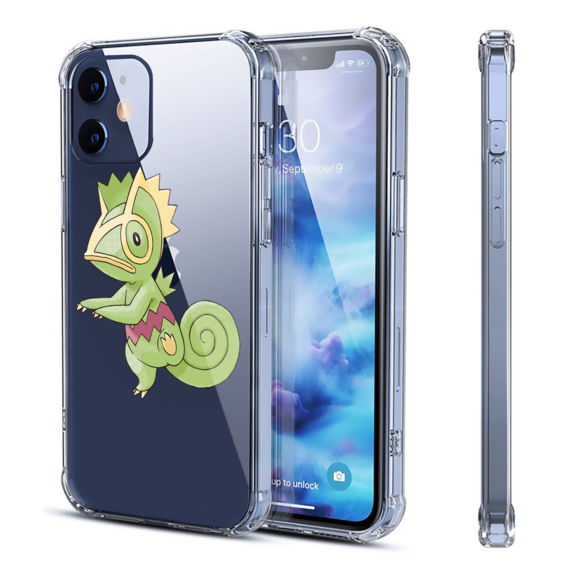 （画像用） ポケットモンスター Pokémon 【iPhone 12シリーズ対応】透明スマホケース（クリアソフトケース）